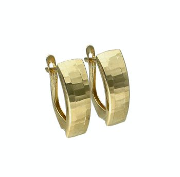 Złote kolczyki damskie 375 angielskie z diamentowym wzorem KL 6864 375.jpg